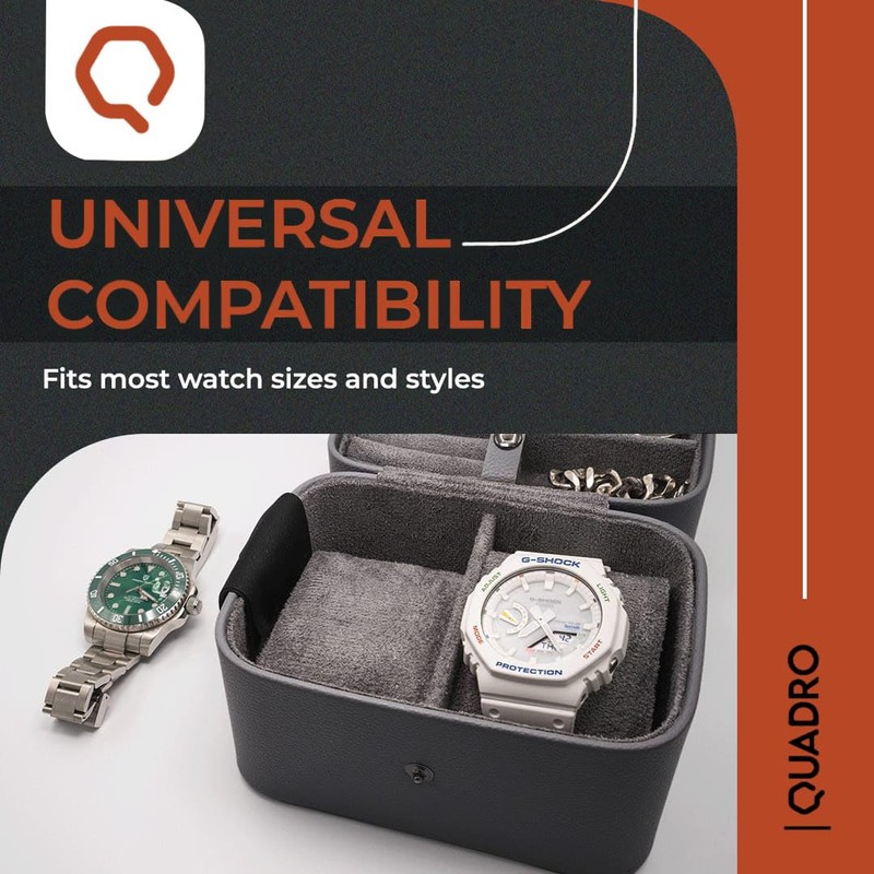 Quadro Essentials Travel Watch Case (Black)