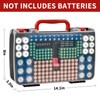 Battery Storage Organizer Case Holder Box with Tester, Double-Sided Batteries