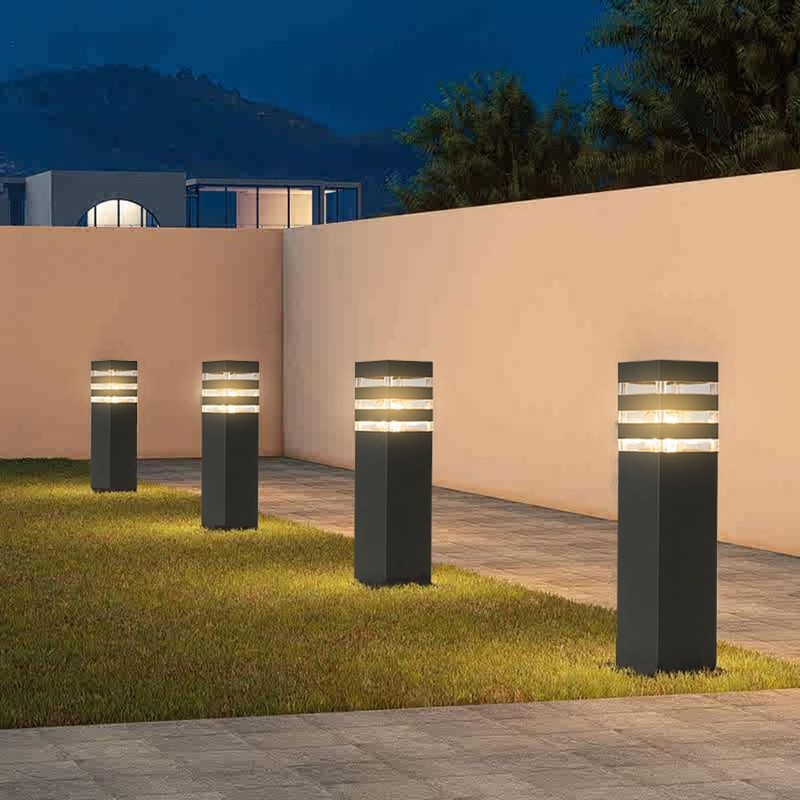 SLAWA 15In Pathway Lights Black E26 Outdoor Landscape Path Lighting