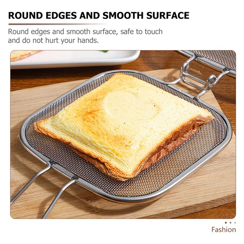 PACKOVE Sandwich Cage Toaster Sandwich Clip Sandwich Racks Breakfast Sandwich