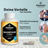 Magnesium Citrate Capsules High Strength & Vegan, 2250 mg of