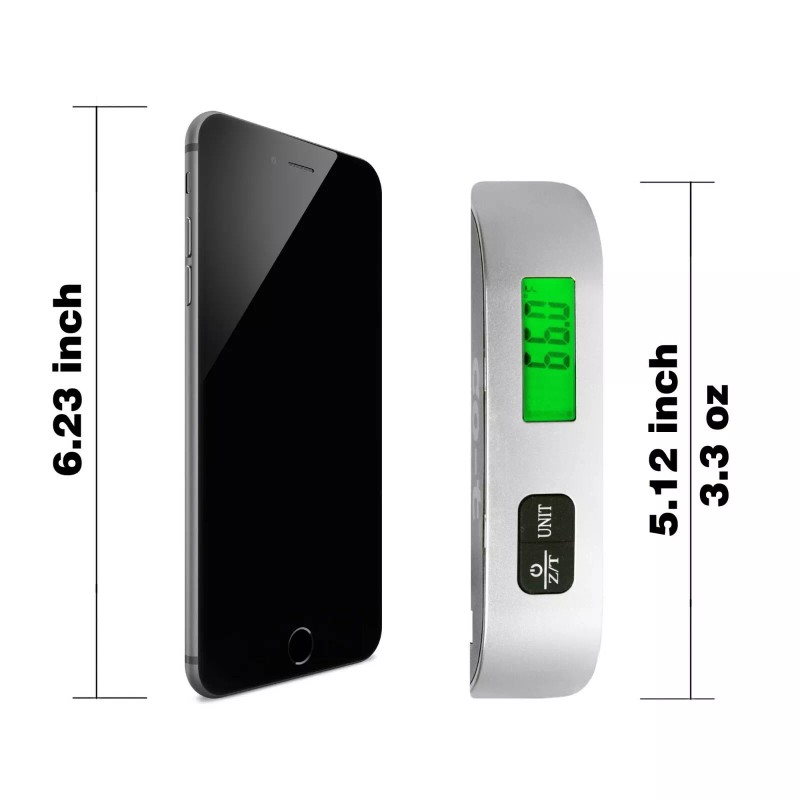 Camry Portable Digital Luggage Scale For Travel - 110lbs Hanging