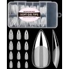 Soft Gel Nail Tips Medium Stiletto, 120PCS Pre Buff Full