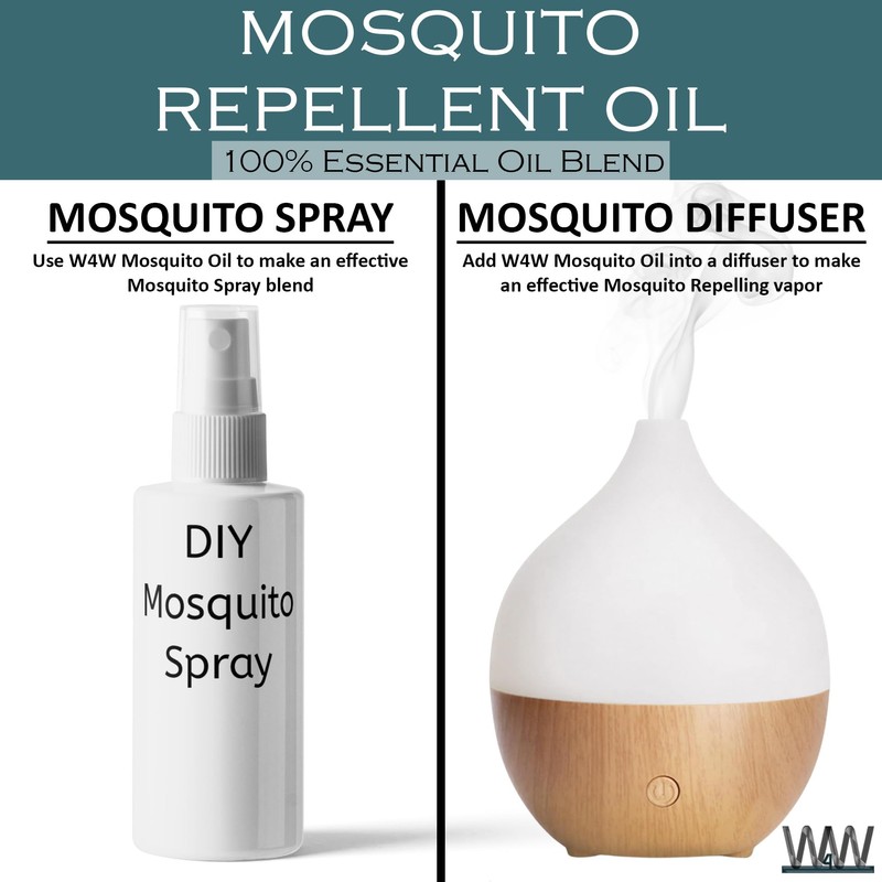W4W Mosquito Oil - 100% Essential Oil Blend - 4