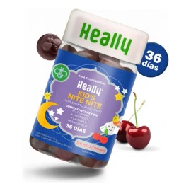 HEALLY KIDS  Gomitas Para Dormir Niños  Con Magnesio L-Teanina Manzanilla y Lavanda  Sin Melatonina  72 Gomitas Sin Azúcar  Origen Natural y Veganas  