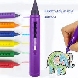 AMFUN Baby Bath Crayons, 6 Pack of Non-Toxic Crayon Pens for Draw, Scribble,Develop Creativity,Imagination and Make Bath Time Fun,Easy Washable Wipe Clean, Shower Toys, Perfect for Toddlers Ages 3+