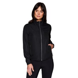 Avalanche Women's Everyday Zip Up Lightweight Jacket With Convertible Hood Black M