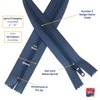 18" (45.7cm) White Zip - Closed-End - Dressmaking, Sewing &