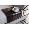 GEHE Bamboo Sofa Arm Tray Table for Couch Flexible/Foldable Sofa
