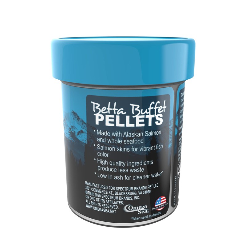 Omega One Betta Buffet 1.5mm Pellets, 1 oz