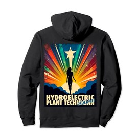 Hydroelectric Plant Technician Funny Female Hero Job Women Pullover Hoodie