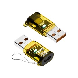 SinLoon USB to USB-C Adapter PD 120W Type-C Male to USB-A Female Adapter 10Gbps Data Transfer & Quick Charge Compatible with Laptop, Phone, Tablet & PC, Pack of 2 (A Male to C Female)