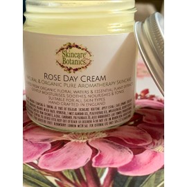 Skincare Botanics Organic & Natural Botanical Rose Day Cream - Cruelty Free, Paraben free, Palm Oil Free, Plastic Free, Handcrafted in the UK