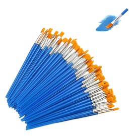 GOODCHI Flat Brushes, Watercolor Brushes, Painting Supplies, Large Capacity, Nylon Hair Painting, Oil Painting, Acrylic, Watercolor, DIY, Nail Art, Plastic Model, Stationery, Students, Beginners,