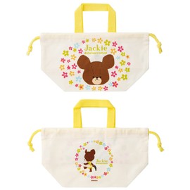 Skater KB7-A Children's Lunch Bag, Drawstring Bag, Bear's School, Made in Japan