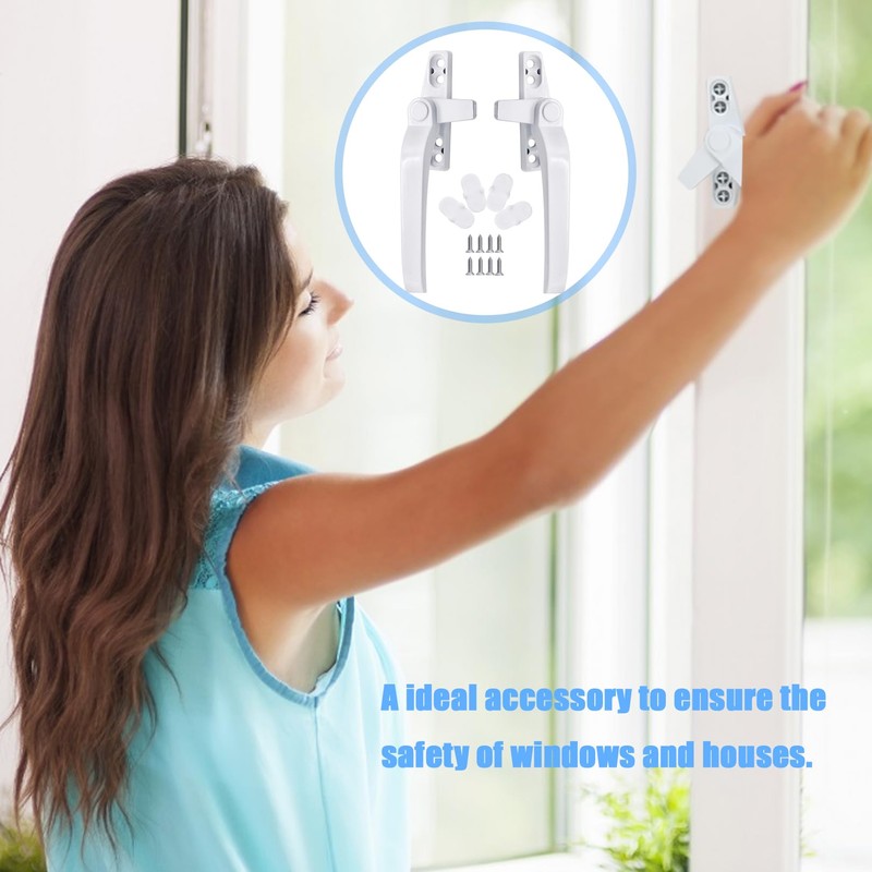 LIAMGUS 2 pcs Window Handle, Double Glazing Window Handles, Window