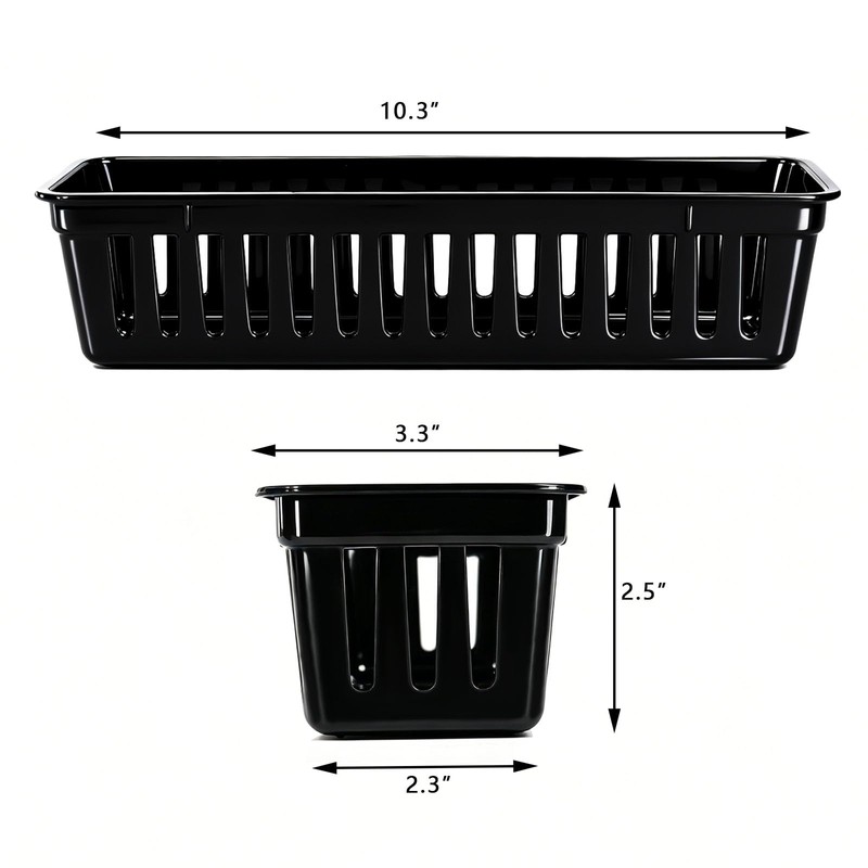 Cheeren 12 Pack Black Pen and Pencil Organizer Trays-Desktop Office