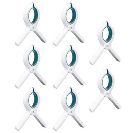 MAEXUS Large Towel Clips, 8 Towel Clips for Beach Loungers, Beach Towel Clips, Clothes Pegs, Towel Clips for Hanging, Bath Towel Clip for Beach Towels, Beach Loungers