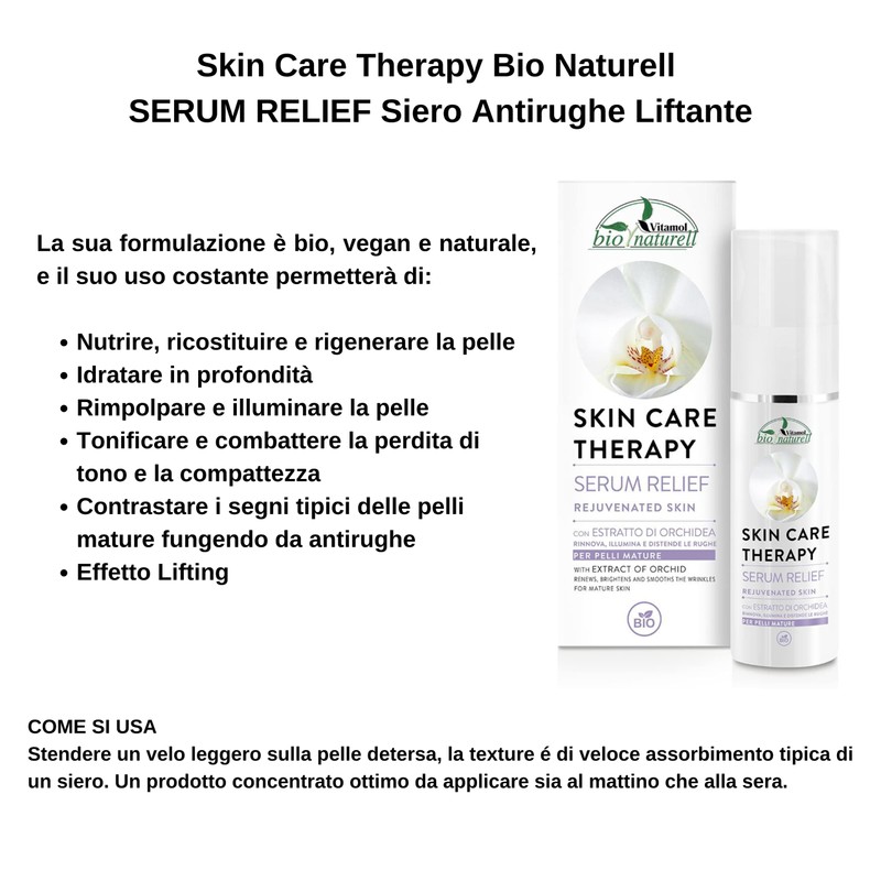 VITAMOL BIO NATURELL Serum Relief Rejuveneted Skin Anti-Wrinkle Lifting Serum