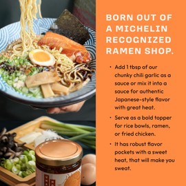 Umami Hottie Sweet Heat – A Chunky Chili Oil with Garlic & Miso, Flavor Bomb for Rice, Fried Chicken, Grilled Meats, Veggies & More! | Vegan, Gluten-Free, All-Natural | 6 oz