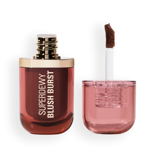 Revolution Superdewy Liquid Blush Burst, Buildable Colour for Cheek, Serum
