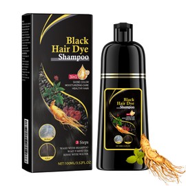 Black Hair Dye Shampoo - 3 In 1 Black Hair Shampoo - Black hair Colour Shampoo for Men&Women - Black shampoo for Instant Gray Hair Coverage, Lasting 30 Days(100ml)