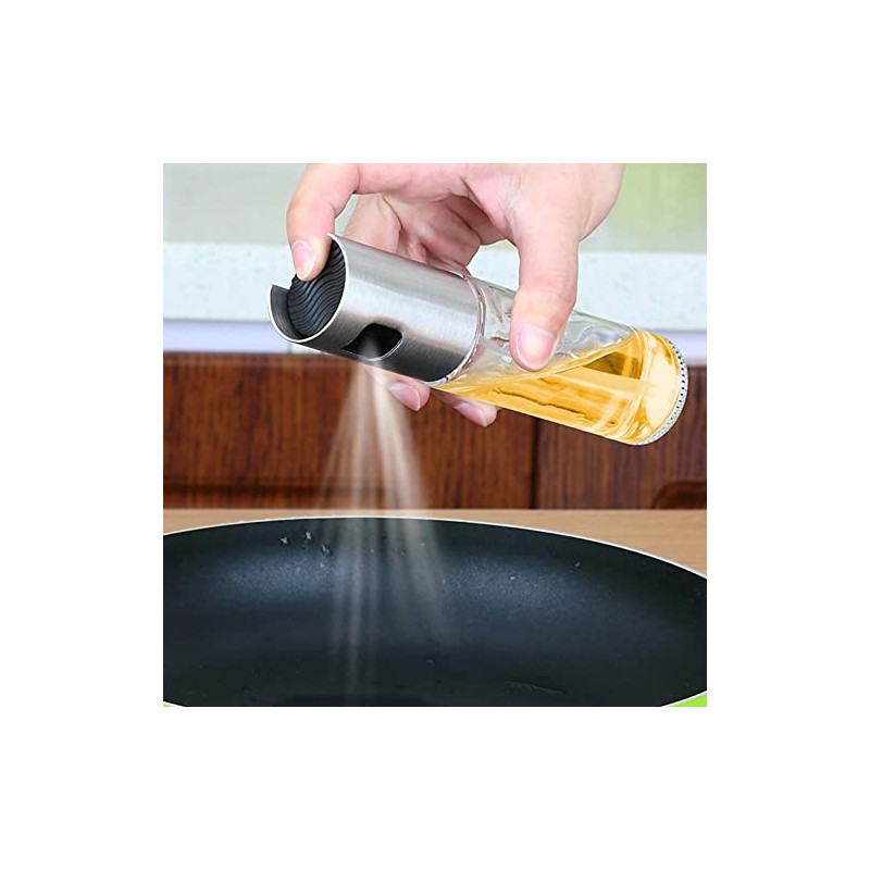 KOKSI Refillable Oil Sprayer Bottle for Cooking, Baking, BBQ, Salad,
