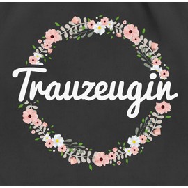 Shirtracer - Gym Bag Backpack - JGA Stag Night Women - Maid of Honor - Flower Wreath, 02 black