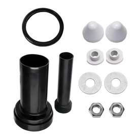SEIWEI Wall Hung Toilet Tank Pipe Connector Set with 7.28inch Drain Pipe,Flush Pipe,Gasket,Toilet Replacement Parts with ABS Plastic,Easy Installation(style B)