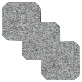 vhbw 3 x Activated Carbon Filters Compatible with Tefal Universalis 800 Fryer - 12 x 12 x 0.8 cm