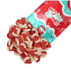 Queen City Candy Cave Gummy Rings- Bulk Candy- Assorted Flavors and Colors- Fresh, Soft, Chewy, Sugar Dusted Gourmet Gummi Rings-Watermelon (1 Pound)