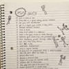 DoodleWrite Wide Ruled Wirebound Spiral Notebook, Includes Doodle Prompts to
