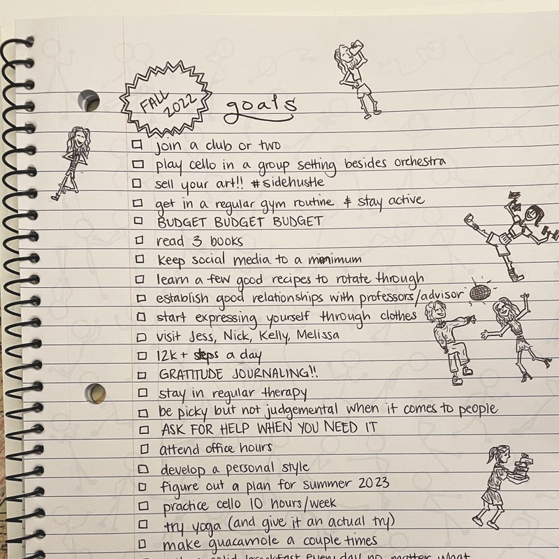 DoodleWrite Wide Ruled Wirebound Spiral Notebook, Includes Doodle Prompts to