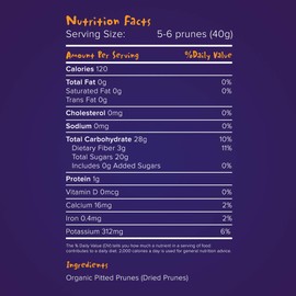 Looney Pruney Pitted Dried Prunes for the Entire Family | Always California-Grown | Kosher | No Added Sugar & No Preservatives (12 pack)