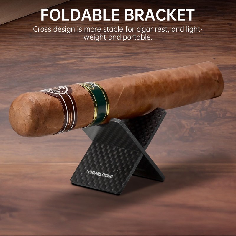 CLZOONG Cigar Stand Fibre Cigar Holder Removable Portable Travel Cigar