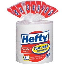 Hefty Everyday Soak Proof Plates 130 Ct. (Pack of 2)