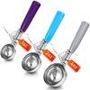 Reallnaive 3 Pcs Release Cookie Scoops Ice Cream Scooper with