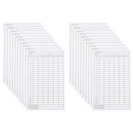 BESPORTBLE 40 segnapunti da golf portatili, in carta rivestita, pieghevoli, leggere, per gli atleti di golf, per segnare i punteggi sul campo da golf