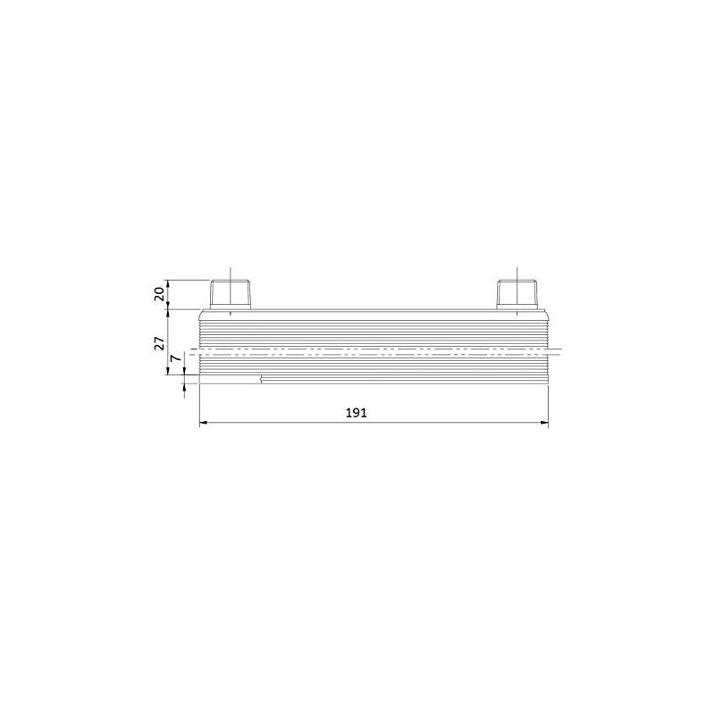Stainless Steel Plate Heat Exchanger B3-12-12 with 4 x 3/4