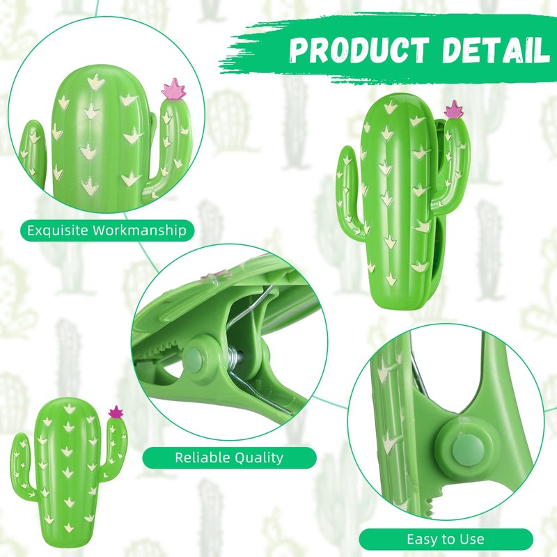 6 Pieces Beach Towel Clips Plastic Large Beach Towel Holders