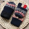 UNICOLD Winter Knitted Fingerless Gloves Thermal Insulation Warm Thickended Wool