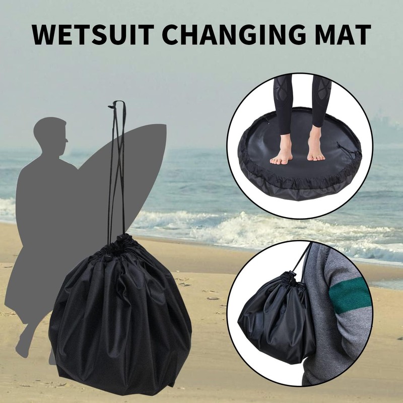 Wetsuit Changing Mat Waterproof Surf Bag, 1Pc Folding Waterproof Surf