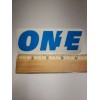 Bike Sticker 4" KMC ONE Blue w. Clear Bike Bar