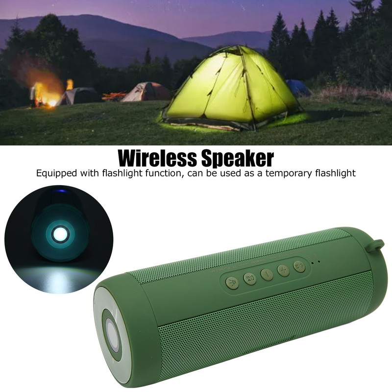 Bluetooth Speaker Stereo Noise Reduction Waterproof Portable Wireless Speaker with