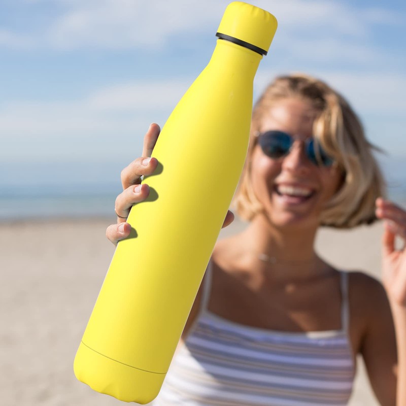 GeeRic Drinking Bottle 1 Litre Stainless Steel Thermos Flasks Double-Walled