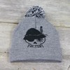 Wiesnrocker Bobble Hat in 3 Colours (Grey, Red, Green) With