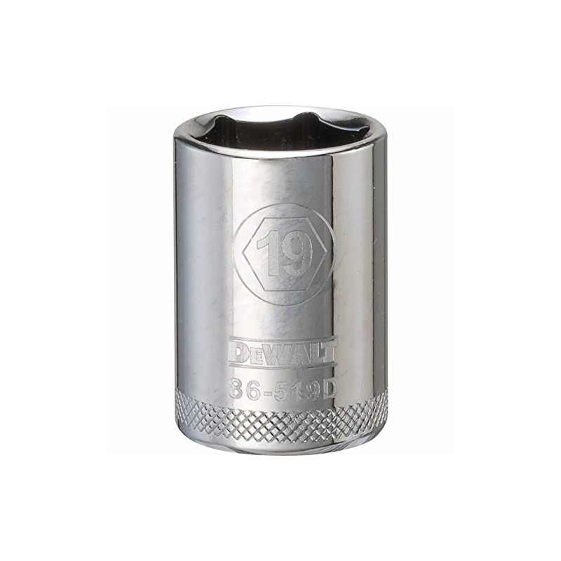 DEWALT DWMT86519B 6 Pt 1/2'' Drive Socket with 19 mm
