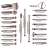 Maange MAG5748-Blackgold 20 Piezas Brochas De Maquillaje Profesional Color Champagne