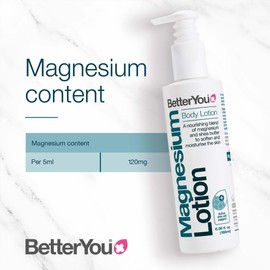 BetterYou BetterYou Magnesium Body Lotion - Body Cream with Magnesium And Shea Butter - Softens Skin, Relaxes Muscles - Nourishing And Lightweight - 6.08 oz