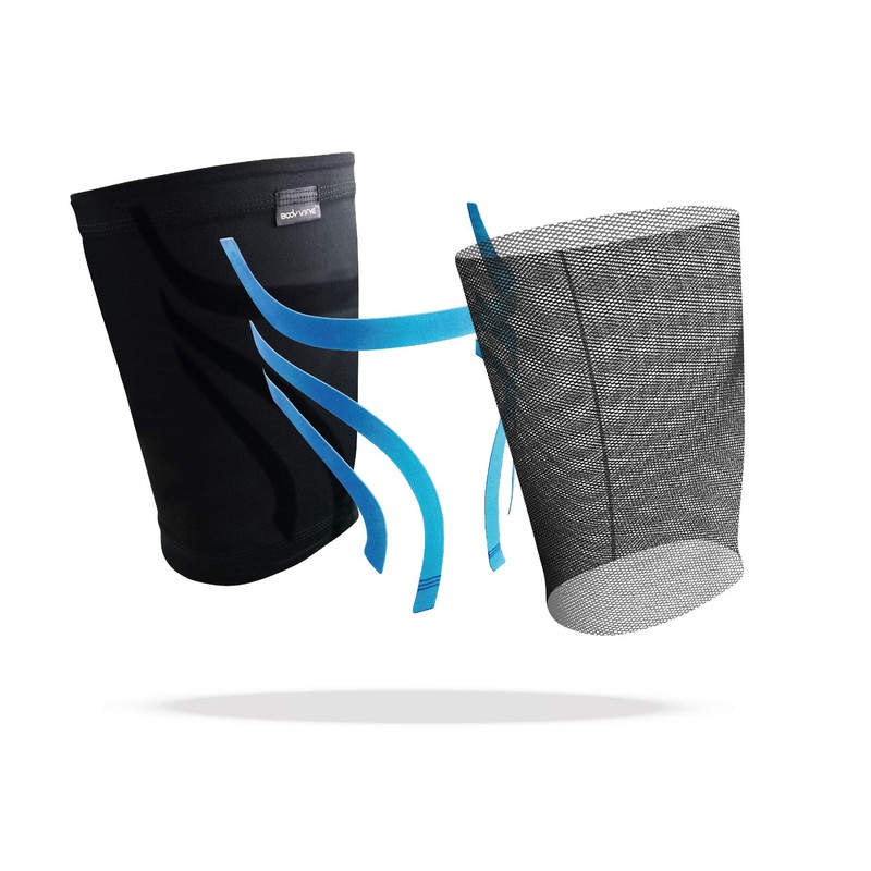 BODYVINE Unisex - Adult Triple Compression Bandage 3-Layer Thigh Compression